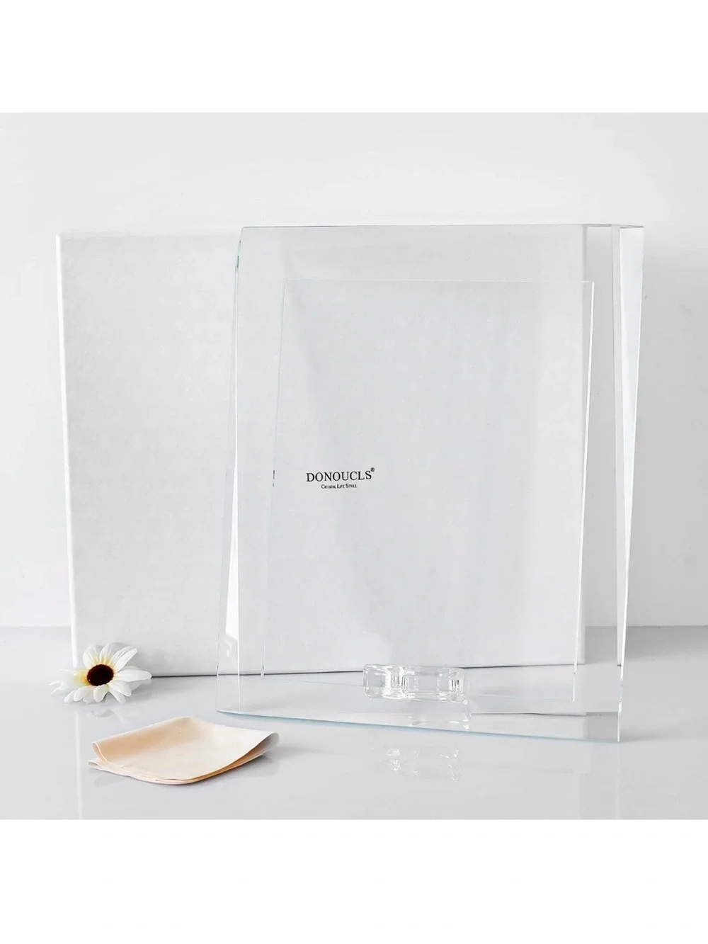 8” x 10” Crystal Clear Picture Frame, Gift Decor - New/Open Box